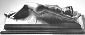 Gustav Lindbergs "Vågen" gjuten i Ottos uppfunna metallegering fritzi under första världskriget. Foto Fritz Meyer d.y. hos Olle Meyer.
